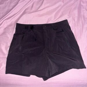 black northface windbreaker material shorts. size 2
